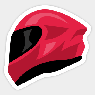 Red Helmet Sticker